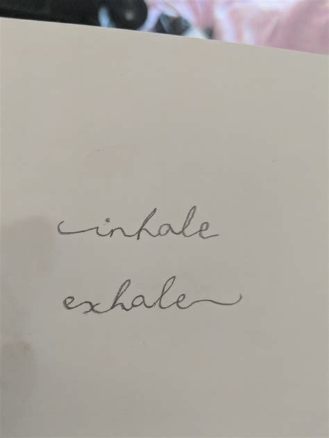 Inhale Exhale Tattoo