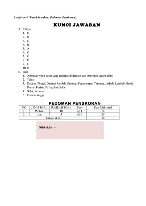 19 RPP IPS Kenampakan Alam 4A PDF