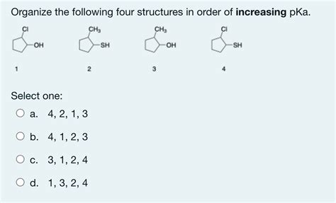 Answered Organize The Following Four Structures Bartleby