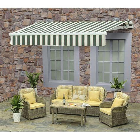 Sunjoy Ceylon Manual Operation Awning Reviews Patio Awning Patio