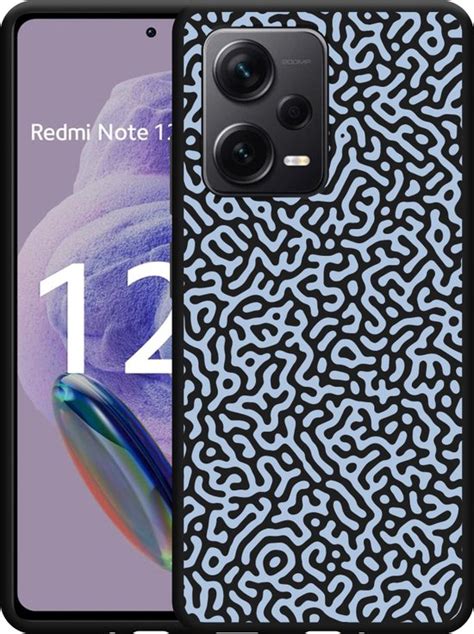 Cazy Hoesje Zwart Geschikt Voor Xiaomi Redmi Note Pro G Blauwe