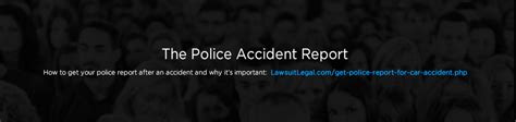 How To Get A Police Report For A Car Accident A Guide