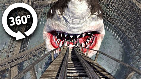 360° VR Video SHARK Roller Coaster - Discover VR 360 videos