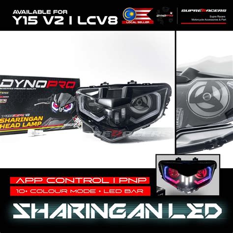 Y V Lc V Sharingan Head Lamp I App Control Colour Mode Led I