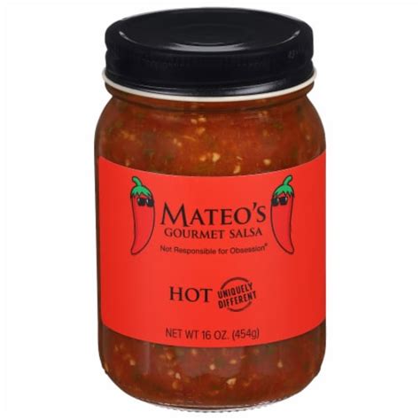 Mateo S Gourmet Hot Salsa 16 Oz Ralphs