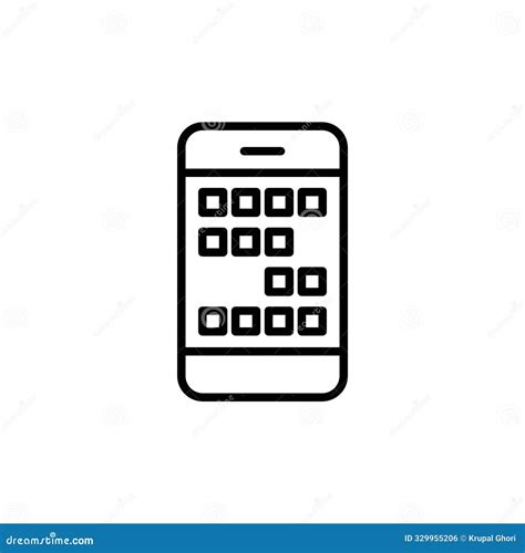 Smartphone With Notch Display Vector Illustration | CartoonDealer.com