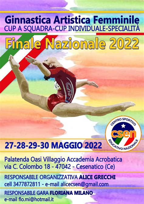 Nazionale Ginnastica Artistica Cup E Specialit Csen Ginnastica