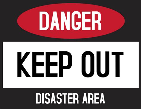 Danger Keep Out Sign Printable