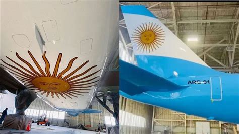 Las Primeras Fotos Del Nuevo Avión Presidencial Con Los Colores De La