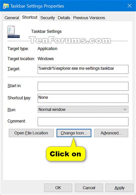 Create Taskbar Settings Shortcut In Windows Tutorials 29892 Hot Sex