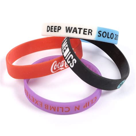 Debossed Silicone Wristband Wristbands Direct