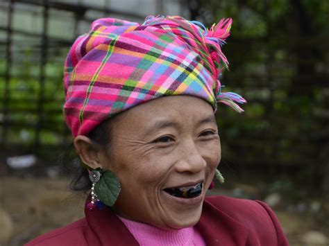 Traditional Japanese Women Black Teeth