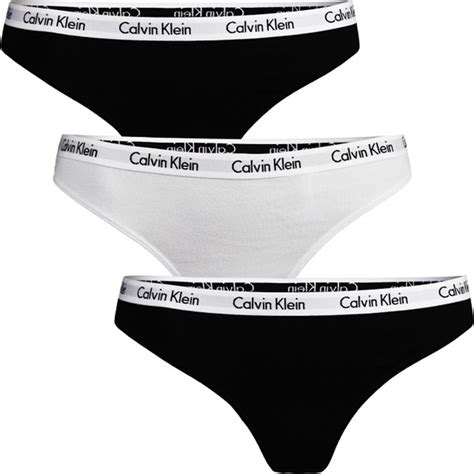 Calvin Klein String Pack Black White Qd E