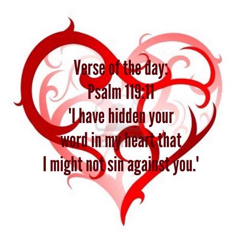 Verse Of The Day Psalm 119 11 NIV I Have Hidden Your Word In My Heart