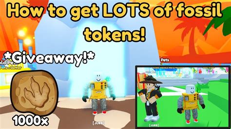 How To Get LOADS Of Fossil Tokens In Pet Sim 99 Update 22 DINO TYCOON