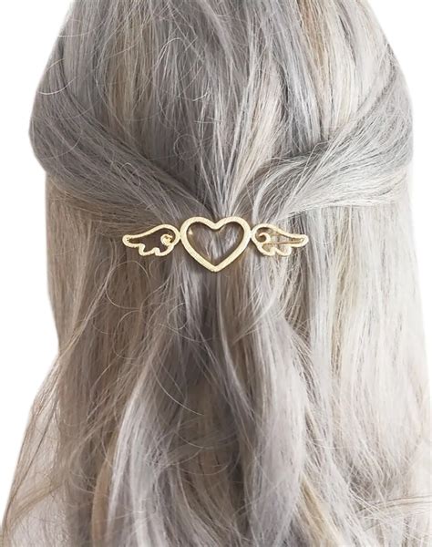 Hairpins For Ladies Angle Heart Shape Hair Clips Women