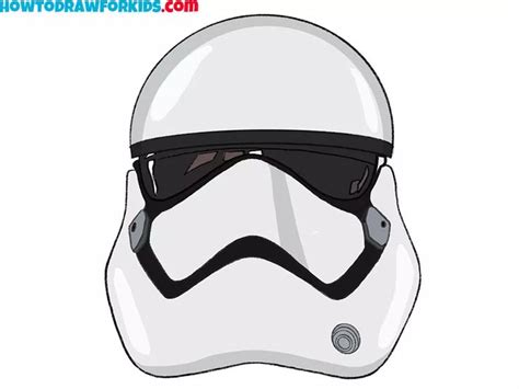 How to Draw a Stormtrooper Helmet - Step by Step Guide