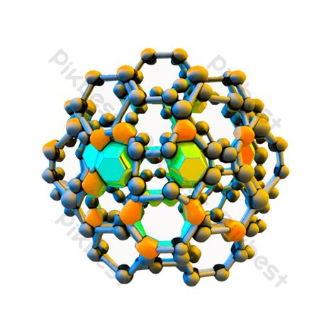 Buckyball Molecule Illustration PNG Images | PSD Free Download - Pikbest