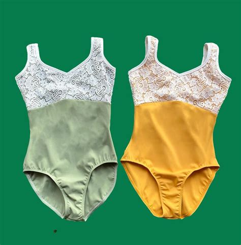 Yellow Ballet Leotard Green Dance Leotard Ballet Leotard Etsy