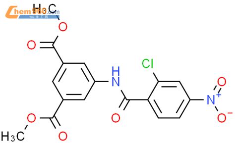 314284 34 9 dimethyl 5 2 chloro 4 nitrobenzoyl amino isophthalate化学式