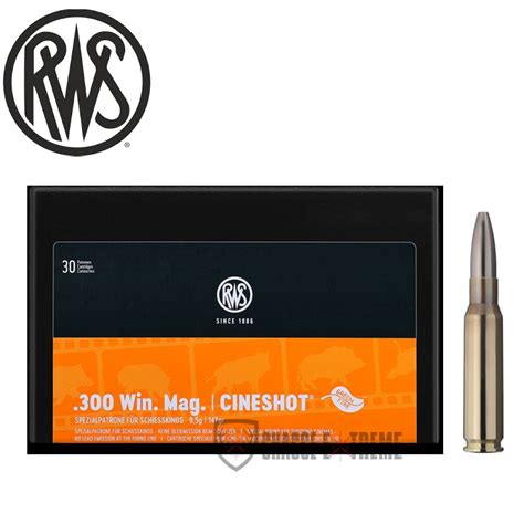 50 Munitions RWS Cal 300 Win Mag 147gr Cineshot