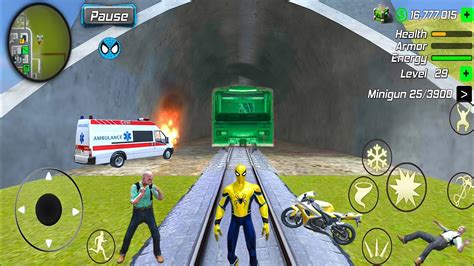 Spider Rope Hero Gangstar Crime Vegas City Simulator New Update At