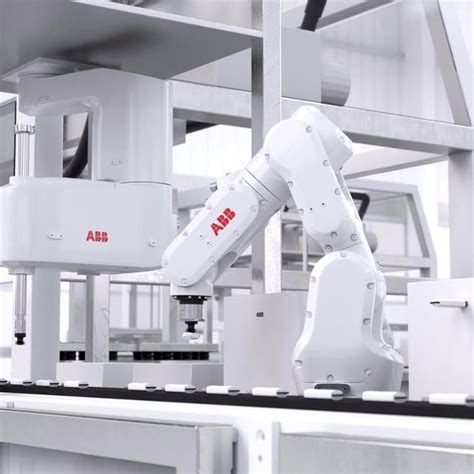 Robot industrial IRB 1200 de ABB con el pulidor robótico de la máquina