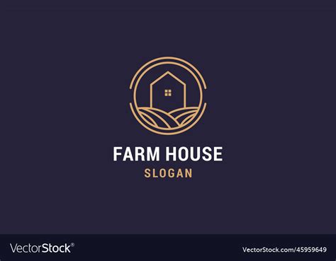 Farm house Royalty Free Vector Image - VectorStock