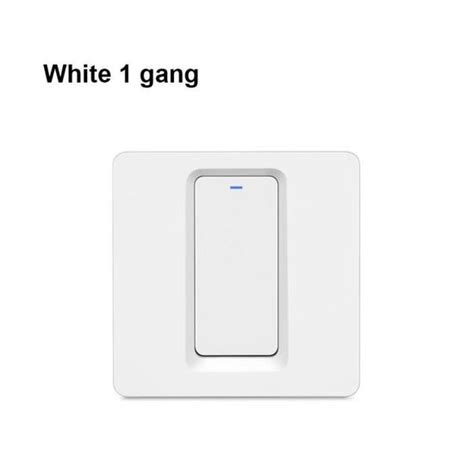 Wifi Gang Blanc Interrupteur Mural Wifi Tuya Avec Bouton Physique