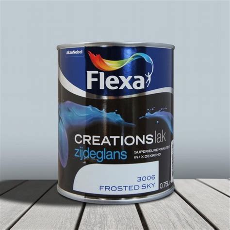 Flexa Creations Lak Zijdeglans 3006 Frosted Sky 750 Ml Bol