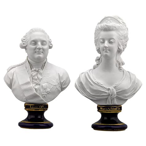 S Vres Bisque Porcelain Busts Of Louis Xvi And Marie Antoinette At Stdibs