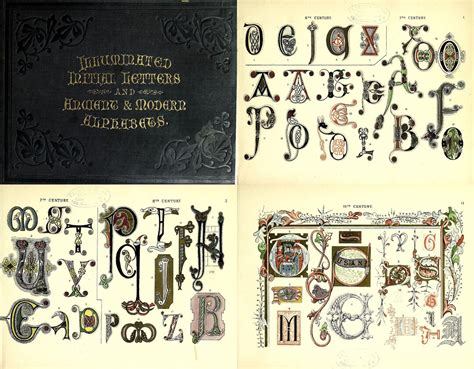 Illuminated Initial Letters And Ancient And Modern Alphabets From The 6th