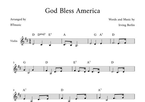 God Bless America ® Arr Btmusic By Celine Dion Sheet Music For