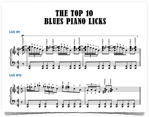 The Top 10 Blues Piano Licks - Piano With Jonny