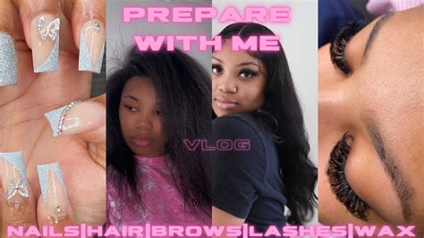 Vlog No Talking Prepare W Me For My Birthday Trip Nails Hair