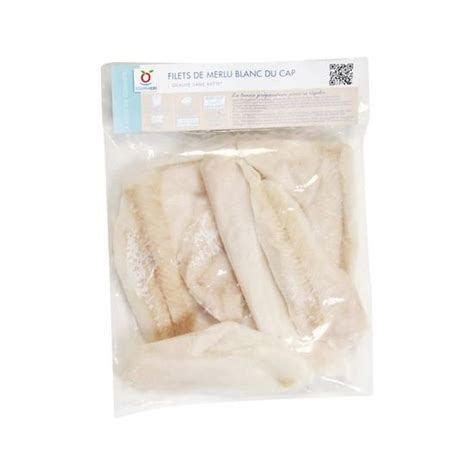 Filets de merlu blanc surgelés du Cap 600 g Cdiscount