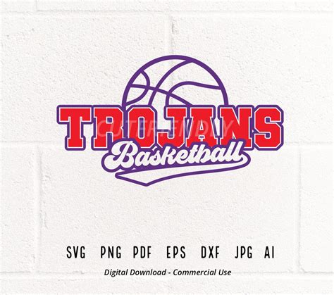 Trojans Svg Png Trojans Basketball Svg Trojans Cheer Svg Basketball