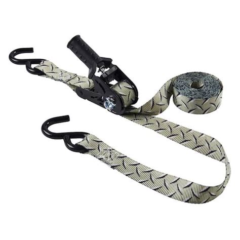 Keeper Diamond Plate Ratchet Tie Down Strap Ft X In Lbs