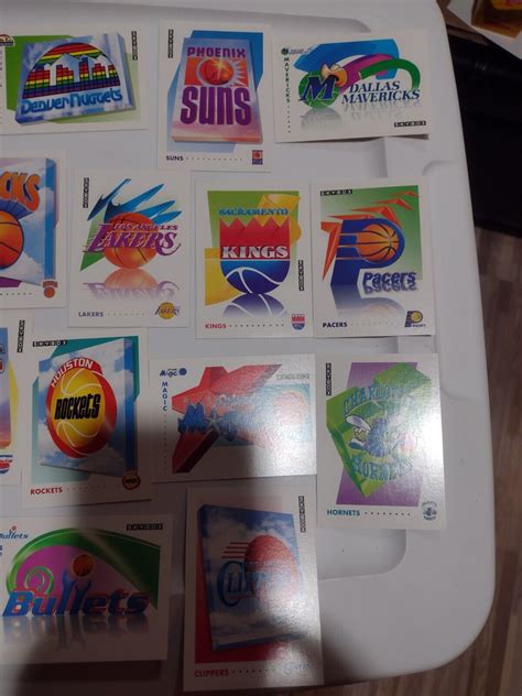 Mavin Skybox 1992 NBA Team Logo Complete Set Of 27 Teams Basketball Cards