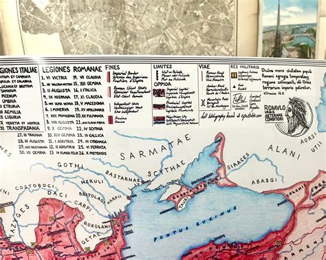 Roman Empire 125 AD Hand-drawn Map Matte Poster - Etsy