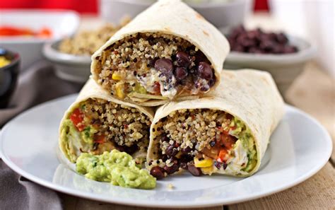 Mexican Quinoa Wraps Vegan Gluten Free Quinoa Wrap Healthy Lunch