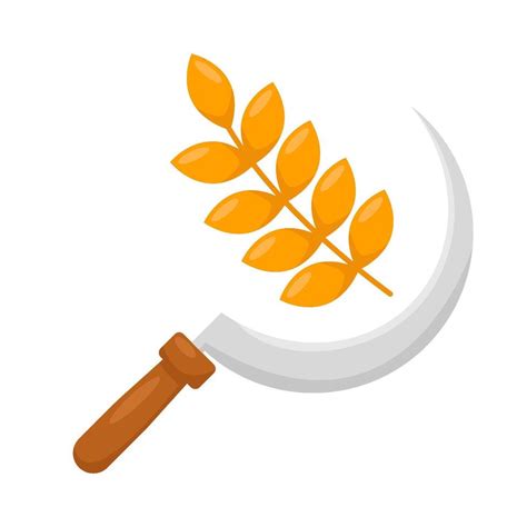 Sickle With Wheat Illustration 38007352 Vector Art At Vecteezy