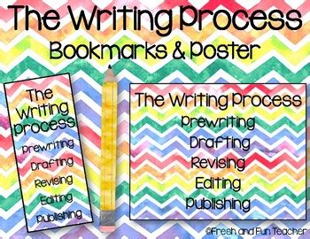 The Writing Process Bookmarks And Poster Freebie By Fresh And Fun Teacher