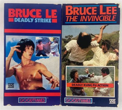 BRUCE LEE VHS Lot Collection Deadly Strike The Invincible Martial