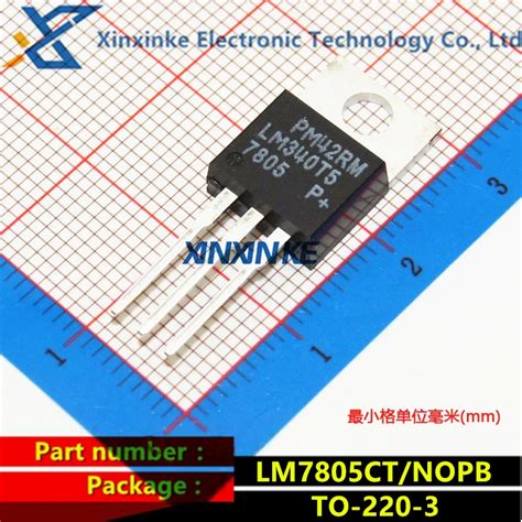 LM7805CT NOPB 7805 TO 220 3 Linear Voltage Regulators 5 Volt Reg Power