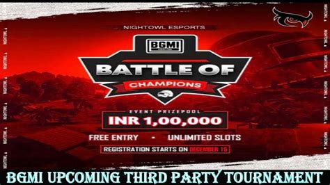 upcoming BGMI 100k tournament 2023 | full registration process - YouTube