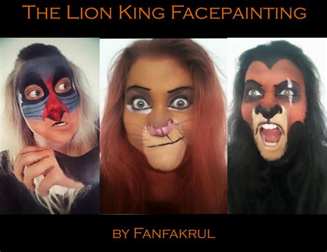 The Lion King Facepaint by Fanfakrul : r/Facepainting