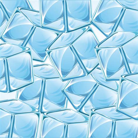 Droplets Of Ice Vector Seamless Background Stock Vector