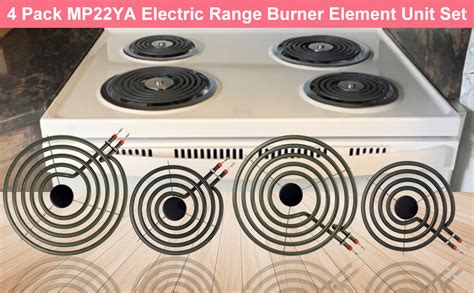 Amazon Upgraded MP22YA 4 Pack Electric Range Burner Element Unit