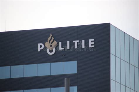 Police Logo At An Office In Rotterdam Crooswijk On The Veilingweg In